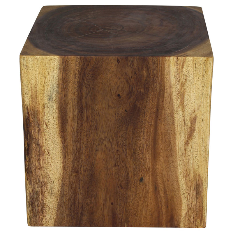 Motyka Solid Wood End Table, Oak