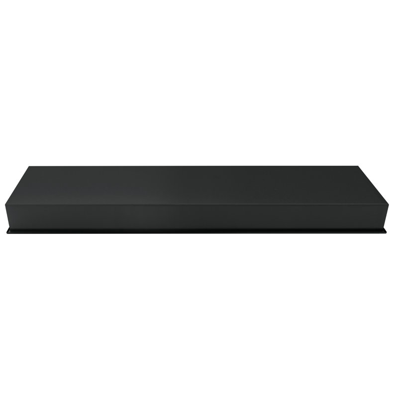 12-in x 36-in Ultra-thin Frame Recessed Stainless Steel Shower Niche, Matte Black
