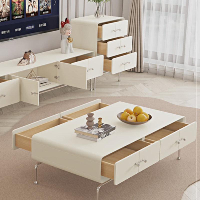 Table basse française avec style et rangement