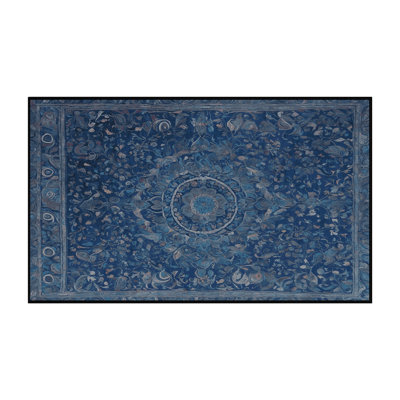 Tapis gris lavable à la machine