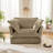 49" Upholstered Armchair with 2 Big Toss Pillows-1824486865