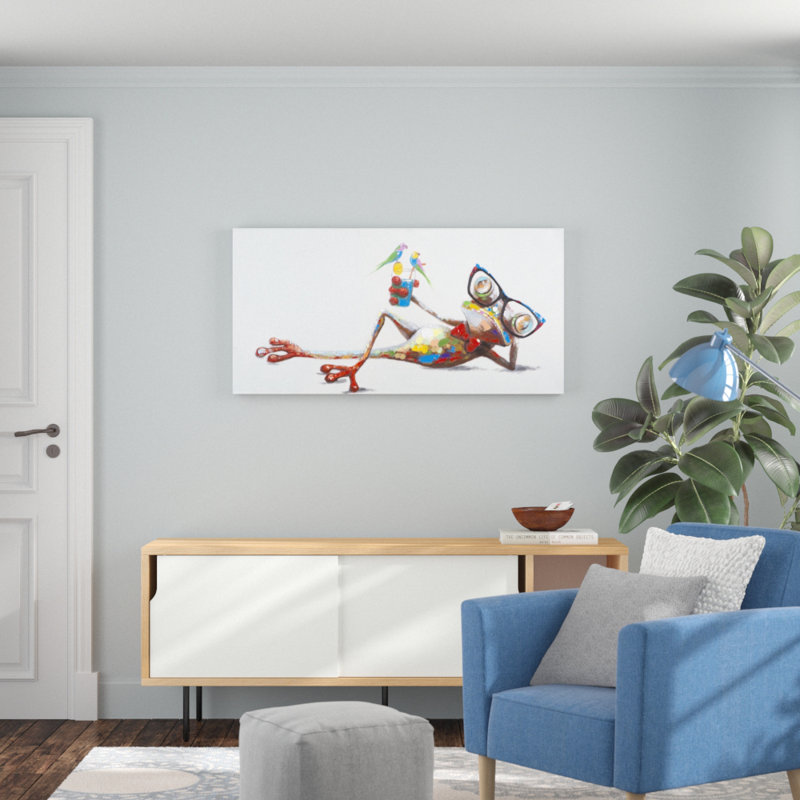 « a relaxing après-midi », reproduction sur toile
