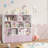 Kids Bookcase with 4 Removable Drawers, 4-Tier Cube Bookcsae, Storage Bookshelf