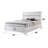 White Storage Queen Bed - Particleboard & Veneer Easy To Assemble No Box Spring 2 Drawers With Metal Center Drawer Slide In For Acrylic 3 Slats + 5 Legs And Full Extension