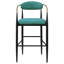 Chaise de bar rembourrée en tissu (ensemble de 2)-585233871-585233870