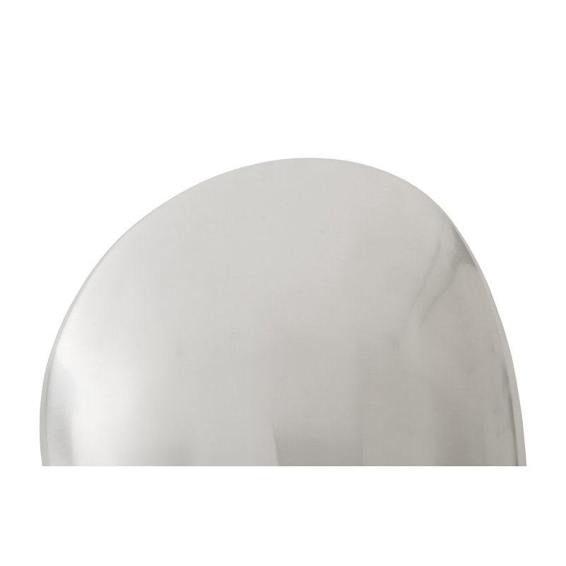 River Stone Wall Décor, Silver, 12" H x 18" W x 2" D