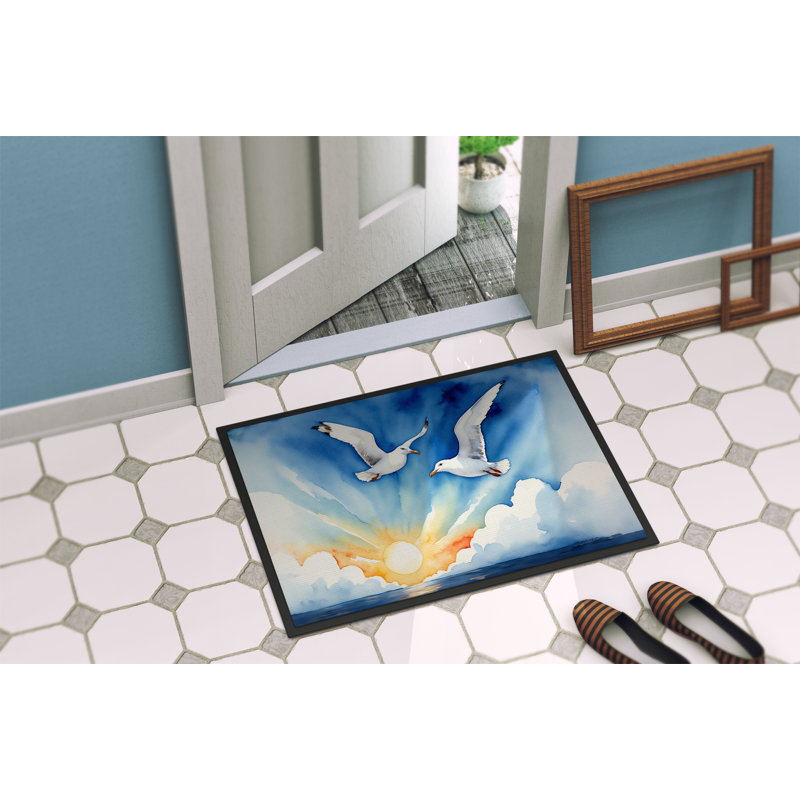 Gulls Soaring High Doormat, 24" W x 36" L