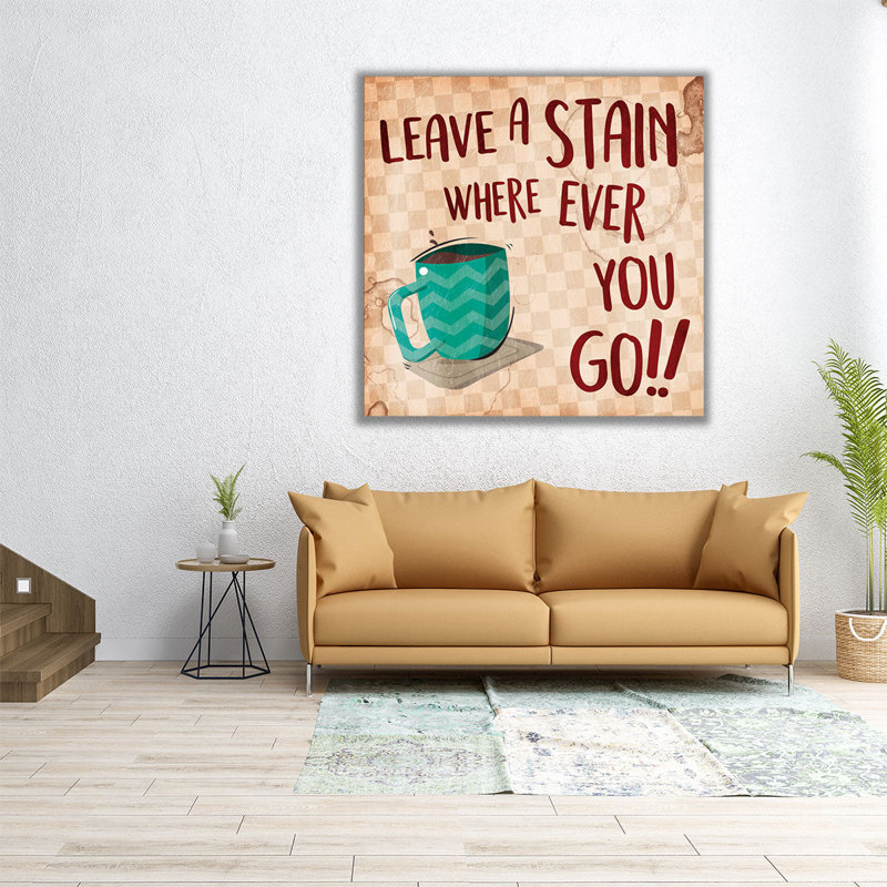 Laissez une tache - reproduction d'art sur toile, H 16 po x l 16 po