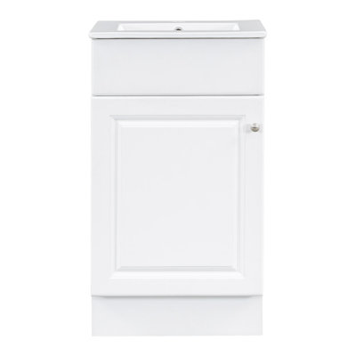 18"Freestanding Bathroom Vanity with Ceramic Sink