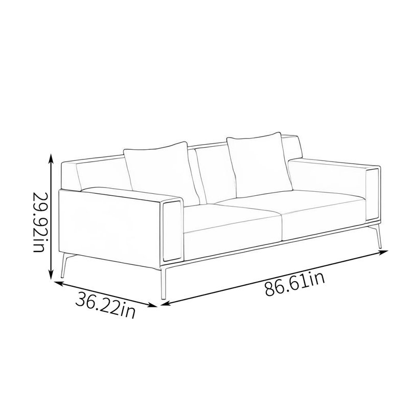 Danbenla design Light luxury sofa | Wayfair - City Luminance Sofa