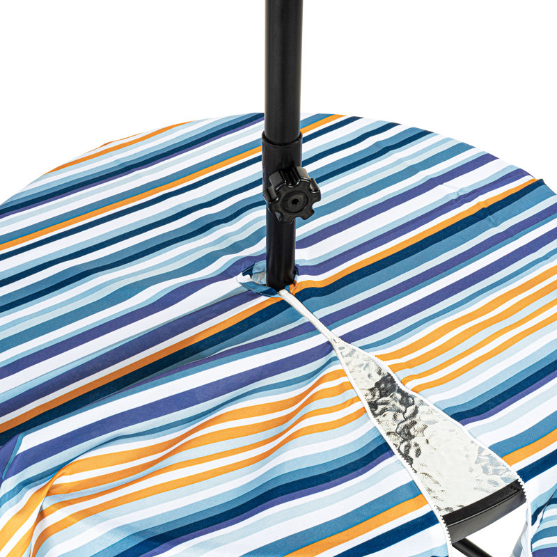 Ortansa Striped Water Repellent Tablecloth, 180cm W x 180cm L