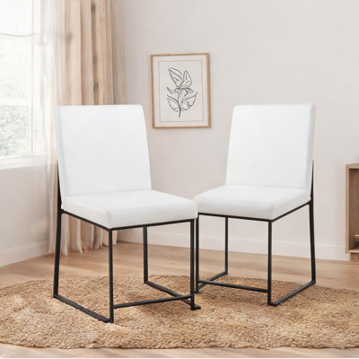 Faux Leather Upholstered Side Chair