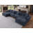 Errett Modern Fabric U-shape Sectional With 2 Ottomans-588844605