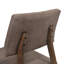 Chaise d'appoint rembourrée brun caillou Bryant
