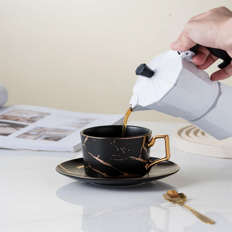 Ceramic / Porcelain Coffee Cup, White
