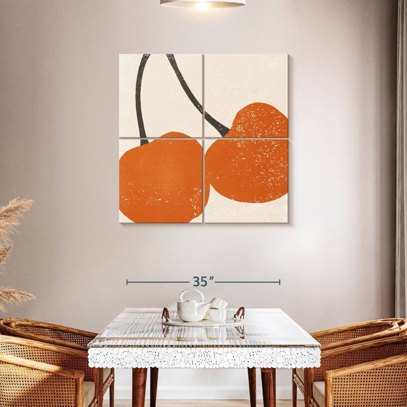 Yarlin Graphic Fruit III, H 38 po x l 38 po