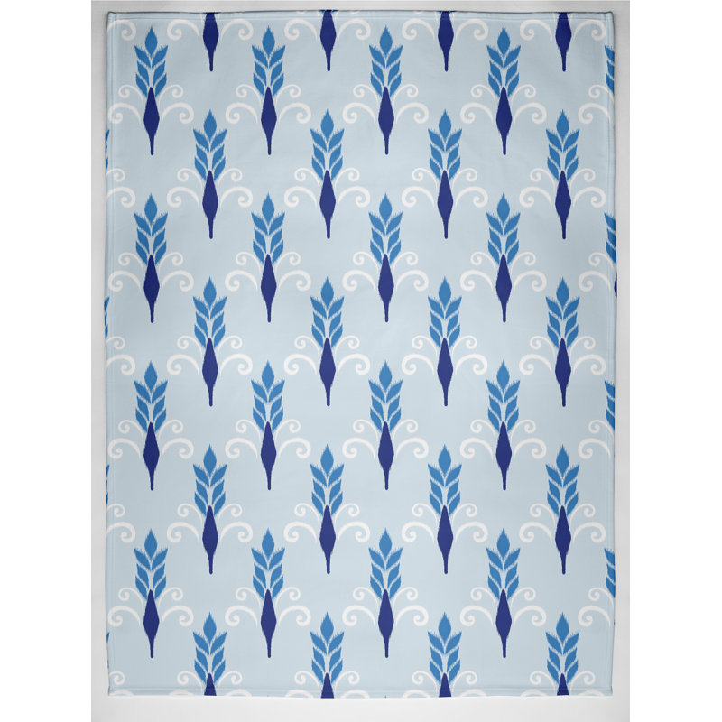 Throw Blanket, 60" L x 50" W x 0.5" D, Azure