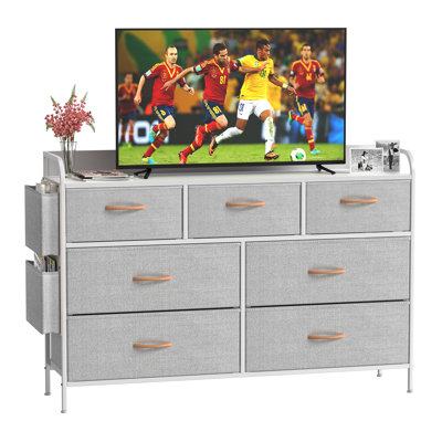 Steel 116 cm W Chest of 7 Drawers
