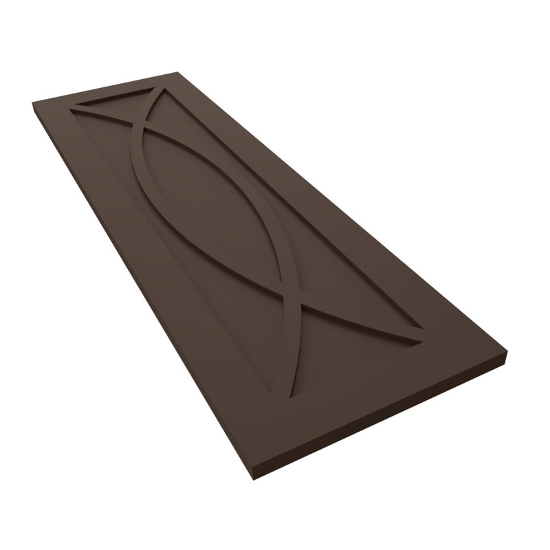 Volets de style moderne EnduraCore Composite Rosa, L 15 po, Brun raisin, H 38 po
