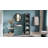 Modern Four-Tier Glass Door Cabinet-1490612259