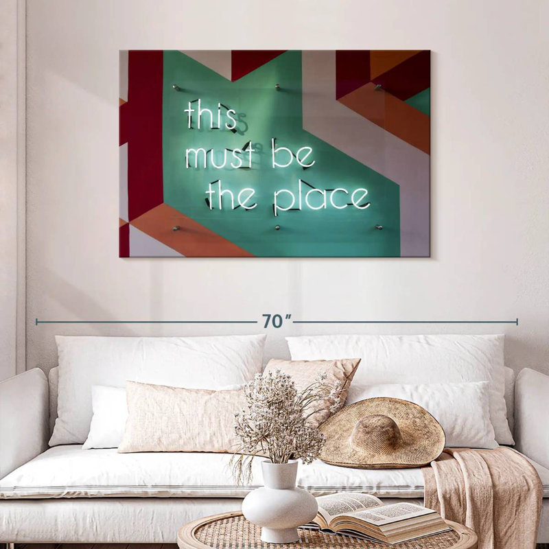 Tergel This Must Be The Place Typography, 30" H x 45" W