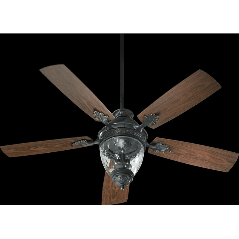 Schneider 52'' Ceiling Fan, Old World with Walnut Blades