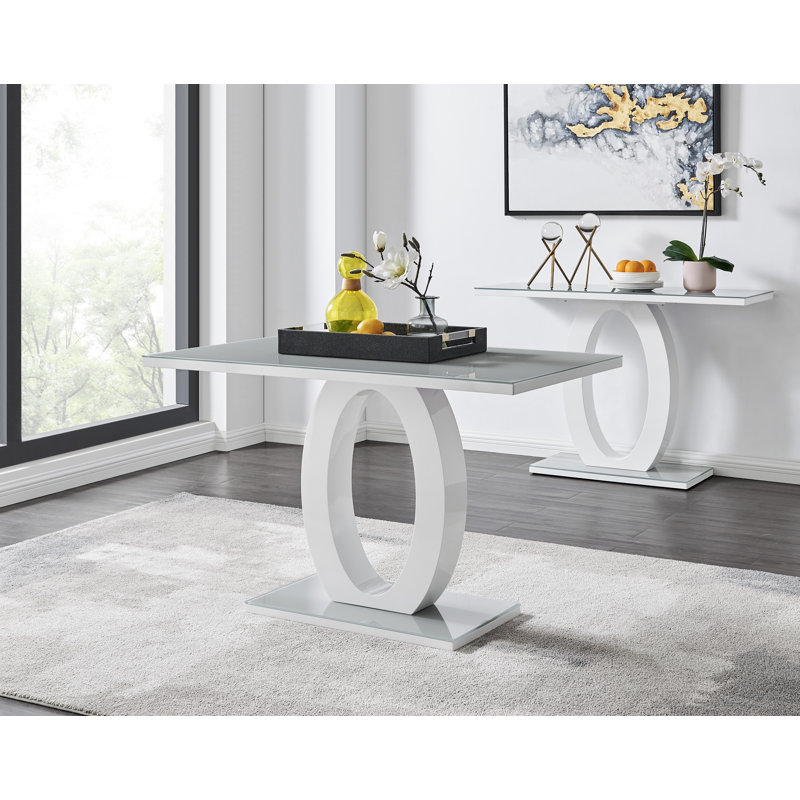 4 - Person Dining Set, Grey, Grey