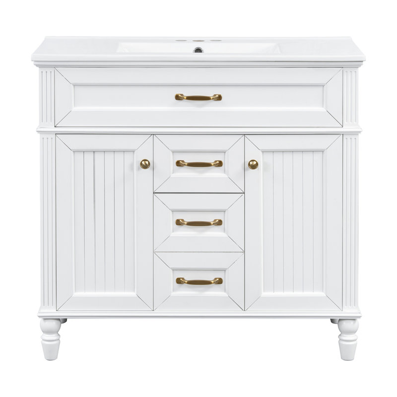 Meuble-lavabo 36 po avec lavabo, White