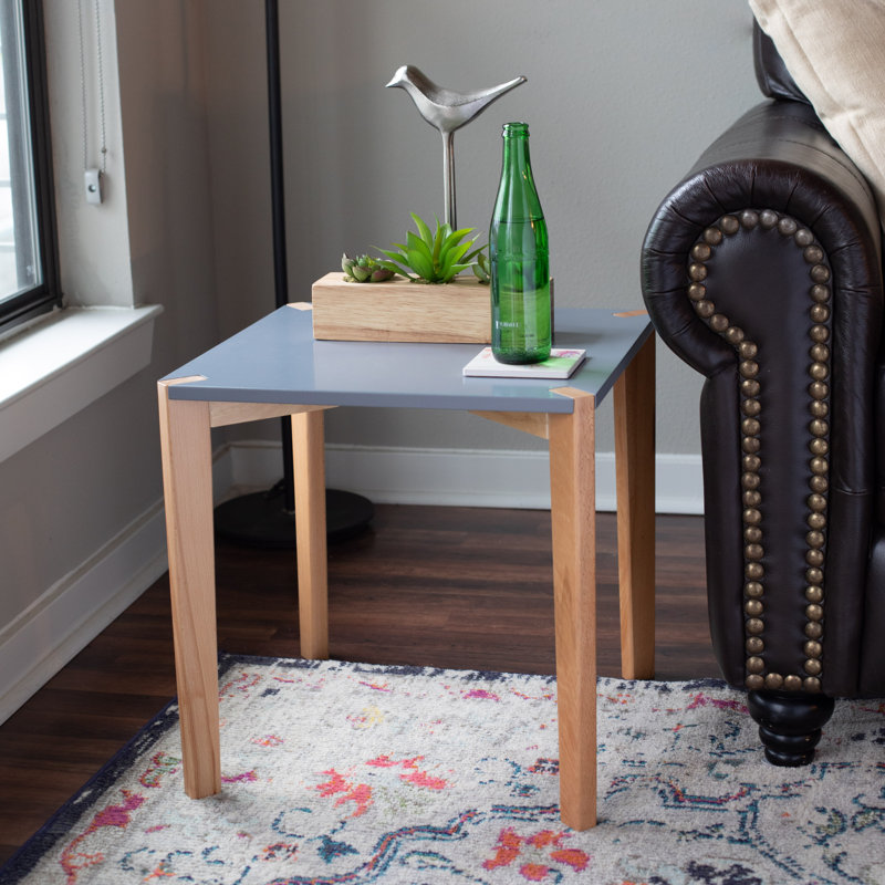 Solid Wood Top End Table