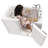 Ella Monaco 32"x52" Acrylic Hydro Massage Walk-In Bathtub with Right Outward Swing Door, Heated Seat, 5 Piece Fast Fill Faucet, 2" Dual Drain-92952882