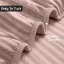 Luxury Striped Microfiber Fitted Sheet - 40 cm Deep Pocket, Ultra-Soft, Wrinkle-Resistant & Easy Car-648432972-648432961