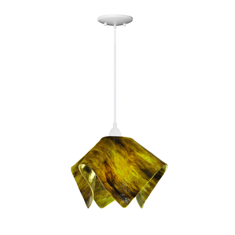 Luminaire suspendu Amergin, Grand, Blanc, Écorce