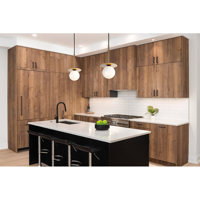 1 - Light Brushed Brass Sputnik Pendant