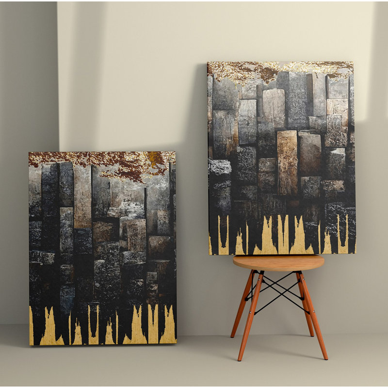 Élégantes peintures sur toile décoratives (2 pièces), 19,7 po x 27,6 po chacune | 100% toile avec cadres 100% bois | Superbe art mural pour le salon et la chambre à coucher, parfait pour la décoration intérieure et les idées de cadeaux