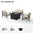 Marple 4 - Person Patio Conversation Set with Cushions-1019693142