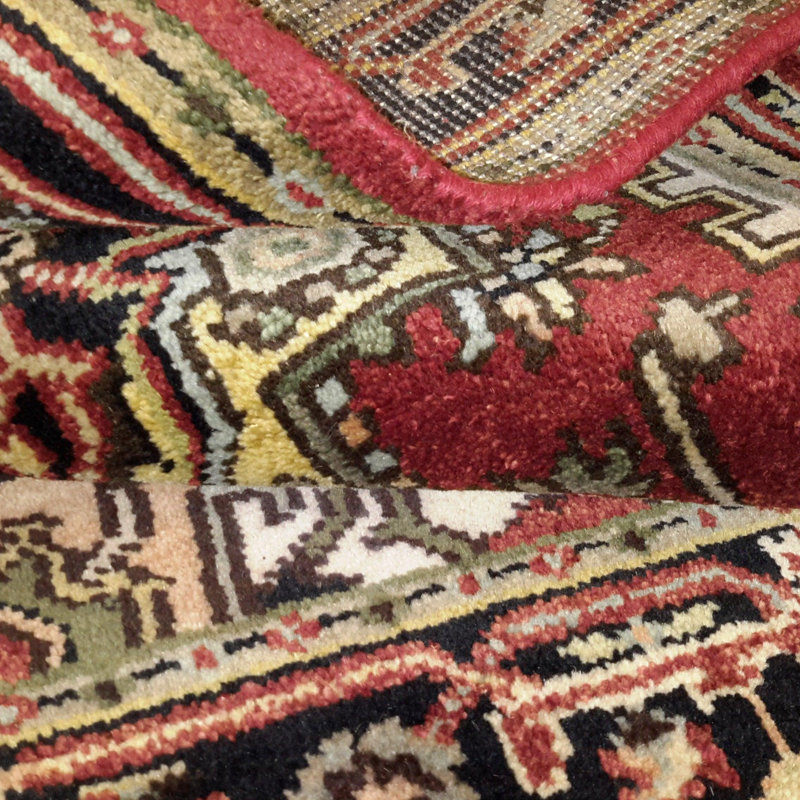 Oreen Oriental Area Rug in Red