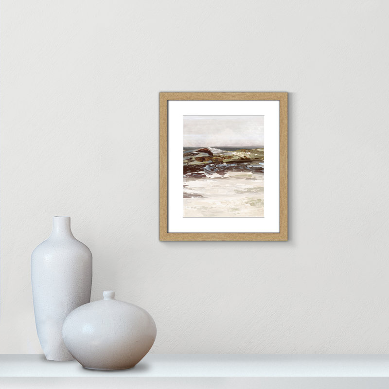 «Stoney Peak Print» par Casa Fine Arts, H 15 po x l 13 po x P 1,25 po, Impression encadrée naturelle avec passe-partout