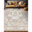 Tapis beige et ivoire de haute qualité noué à la main