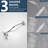 Chrome Shower System 12 Inch Bathroom Luxury Rain Mixer Shower Combo Set Wall Mounted Rainfall Shower Head And Handheld System Shower Faucet Set-125225681