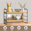 Ahtziri Manufactured Wood/Metal Desk Organiser