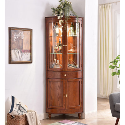 19.69 " L Solid Wood Bar Cabinet