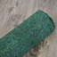 Tapis d'intérieur tissé à la main en coton et polyester vert foncé-2064842894