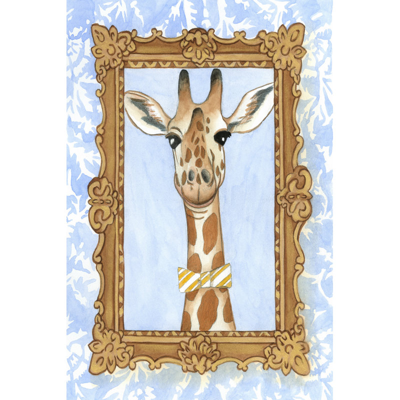Teachers Pet Giraffe by Chariklia Zarris - Wrapped Canvas Rectangle Print, 122cm H x 81cm W