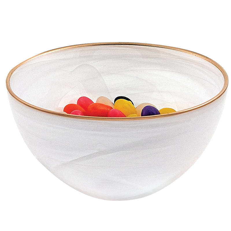 Vikki Handmade Glass Salad Bowl