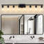 Éclairage de salle de bain 8 lumières avec abat-jour en verre transparent pour miroir de salle de bain, salle de bain ou chambre à coucher-115310833-115310839