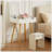 Small Makeup Vanity Table, Dresser Desk With 2 Drawers , Flip Top Mirror Organizer, Makeup Dressing Table  For Bedroom, Dressing Room