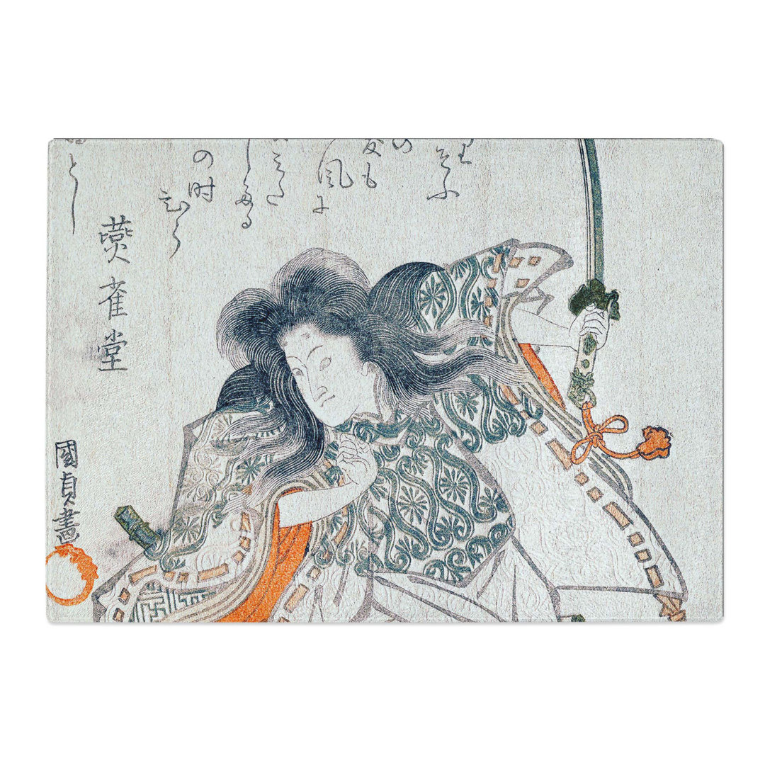 Tempered Glass Tokihira by Utagawa Kunisada Chopping Board