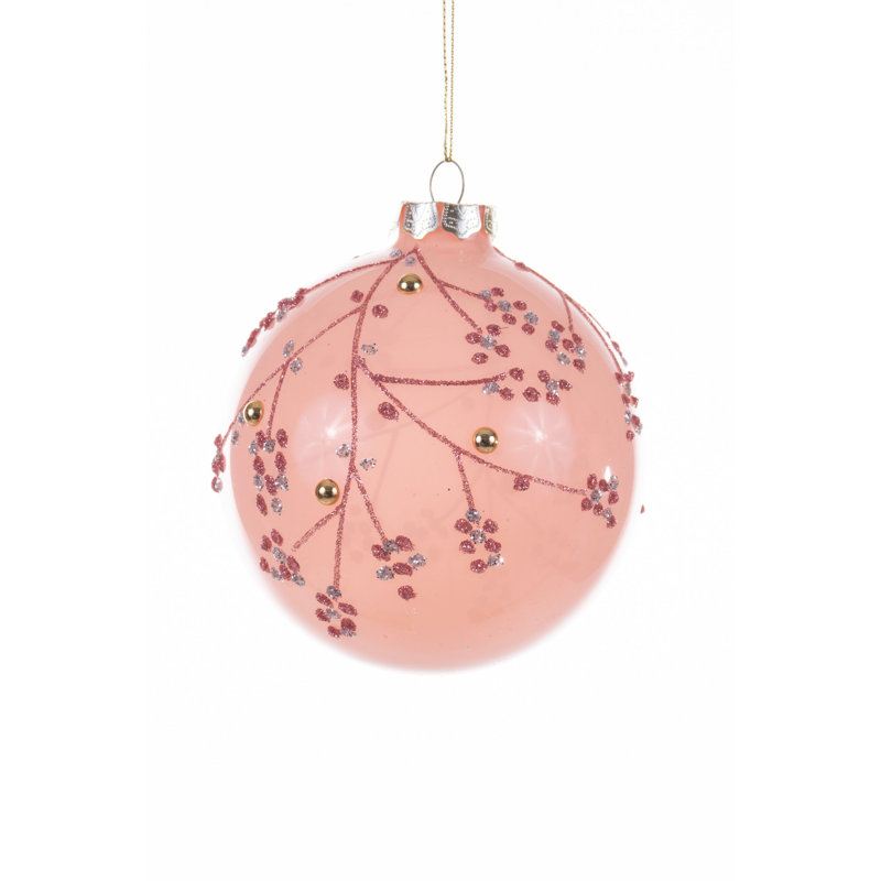 Balls & Finials 4'' Handmade Glass Bulbs Finial Ornament
