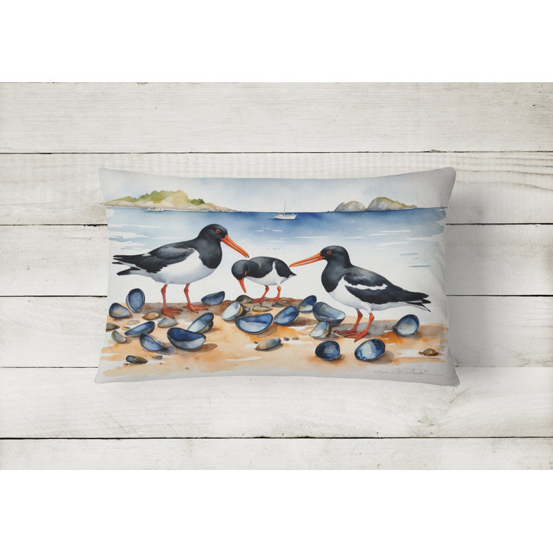 Coussin Oystercatchers, Rectangle H 12 po x l 16 po