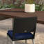 8 Piece Sunbrella Outdoor Patio Dining Chairs - Navy-497285591-497285588